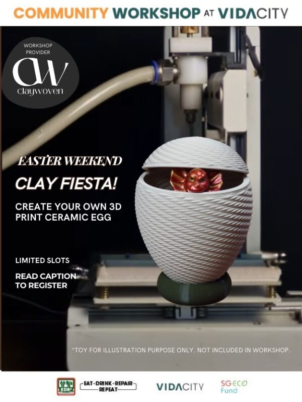 Easter Weekend Clay Fiesta! - 3D Clay Printing Workshop. (19-04-25)