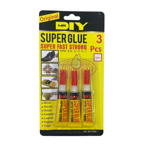 Super Glue 3 Pc Pack