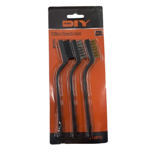 3-Piece Multi-Purpose Wire Brush Set