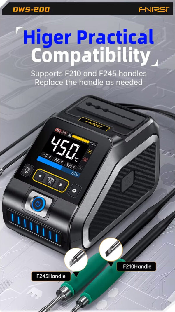 FNIRSI DWS-200 200W Soldering Iron Station Kit