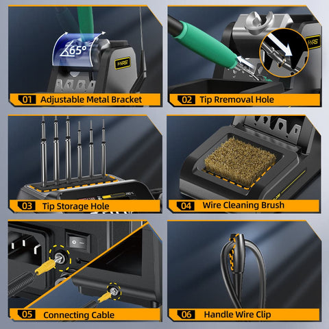 FNIRSI DWS-200 200W Soldering Iron Station Kit