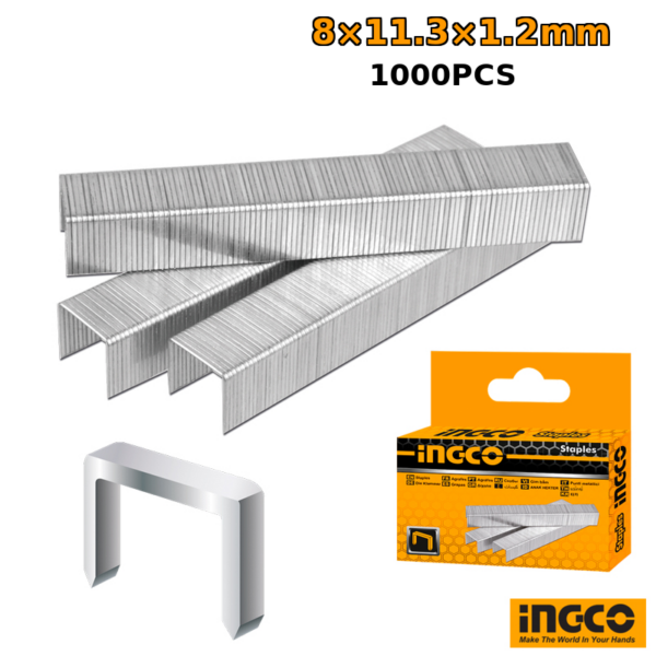 8x11.3x1.2mm Staples 1000pc Packs