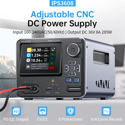 FNIRSI IPS3608 Programmable DC Power Supply 0-36V 0-8A