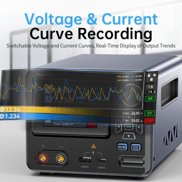 FNIRSI IPS3608 Programmable DC Power Supply 0-36V 0-8A