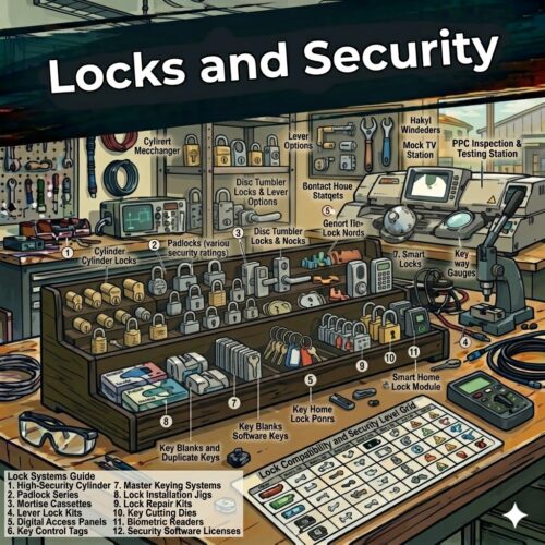 Travel Security Twist Wire with 4 Digit Carabiner Combination Lock