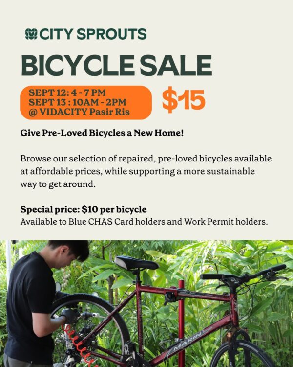 Bike Launch of Community Workshop@Vidacity X Bazaar + Free Coffee this weekend!